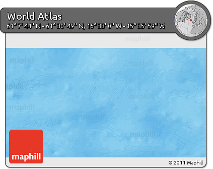 Physical 3D Map of the Area around 61° 19' 16" N, 16° 4' 29" W