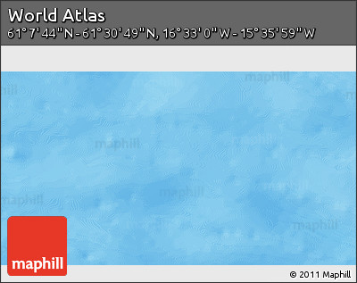 Physical 3D Map of the Area around 61° 19' 16" N, 16° 4' 29" W
