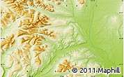 Physical Map of the area around 61° 19' 16" N, 170° 4' 29" E