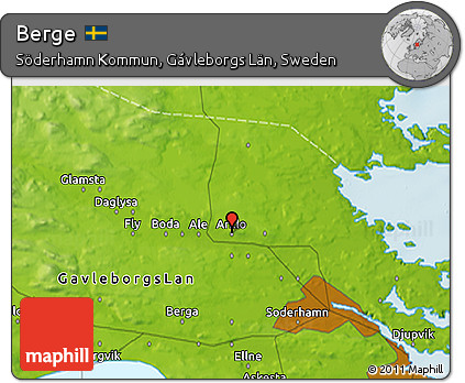 Physical 3D Map of Berge