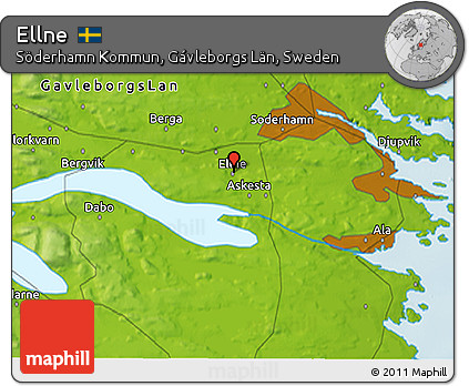 Physical 3D Map of Ellne