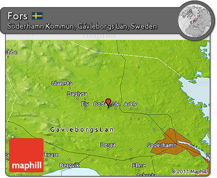 Physical 3D Map of Fors