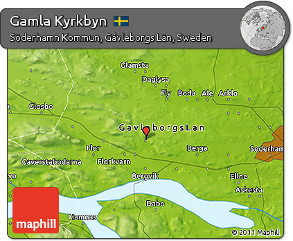 Physical 3D Map of Gamla Kyrkbyn