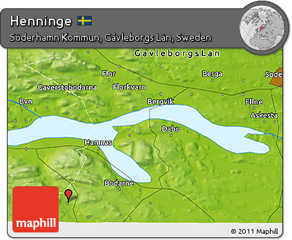 Physical 3D Map of Henninge