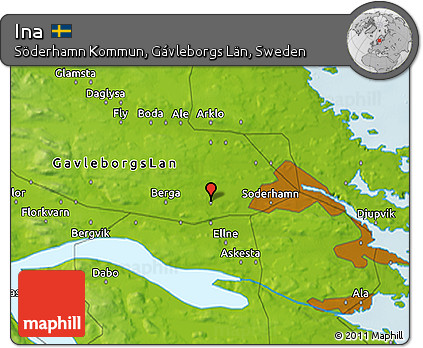 Physical 3D Map of Ina