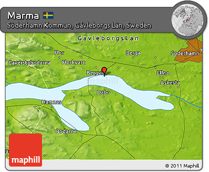 Physical 3D Map of Marma