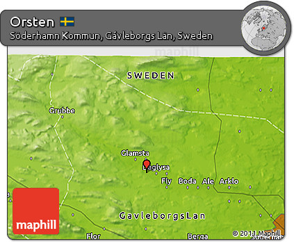 Physical 3D Map of Orsten