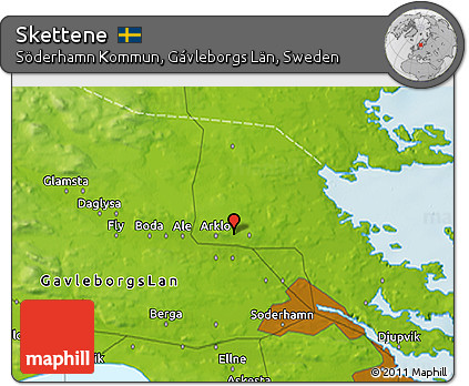 Physical 3D Map of Skettene
