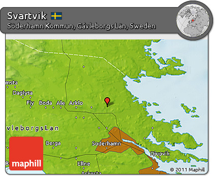 Physical 3D Map of Svartvik