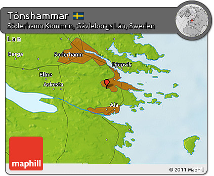 Physical 3D Map of Tönshammar