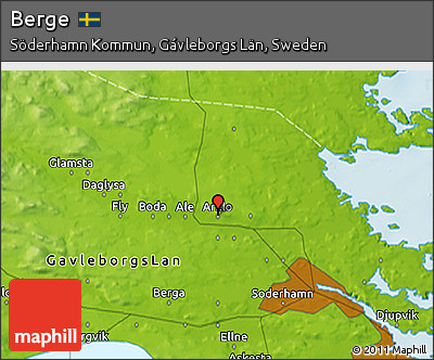 Physical 3D Map of Berge