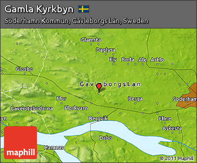 Physical 3D Map of Gamla Kyrkbyn
