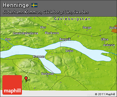 Physical 3D Map of Henninge