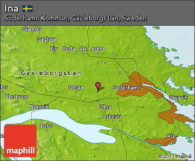 Physical 3D Map of Ina