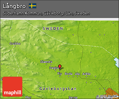 Physical 3D Map of Långbro
