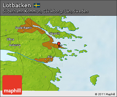 Physical 3D Map of Lötbäcken