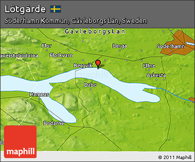 Physical 3D Map of Lötgärde