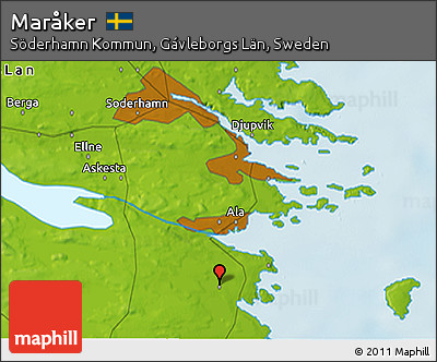 Physical 3D Map of Maråker