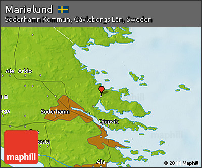 Physical 3D Map of Marielund