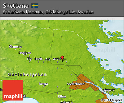 Physical 3D Map of Skettene