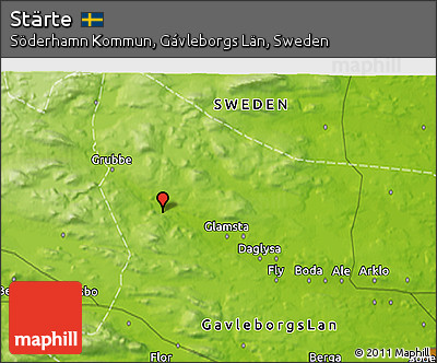 Physical 3D Map of Stärte