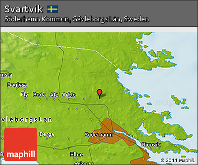 Physical 3D Map of Svartvik