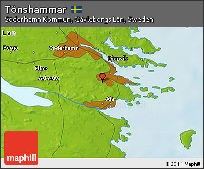 Physical 3D Map of Tönshammar