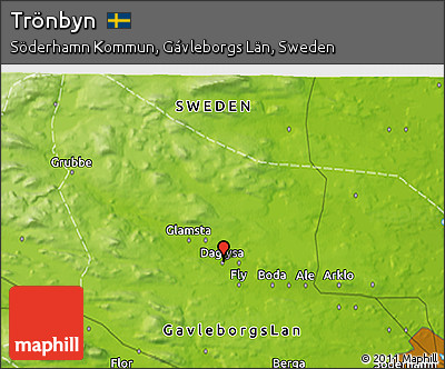Physical 3D Map of Trönbyn
