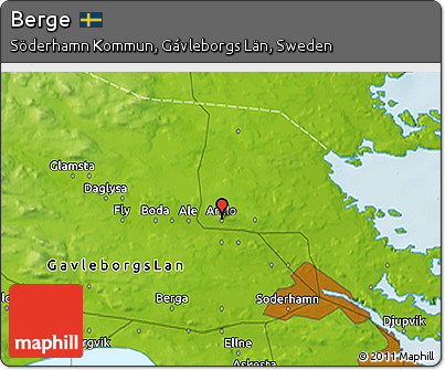 Physical 3D Map of Berge