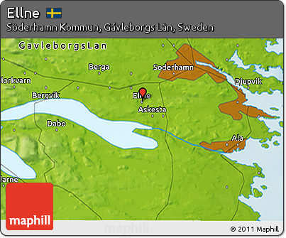 Physical 3D Map of Ellne