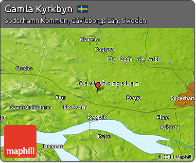 Physical 3D Map of Gamla Kyrkbyn