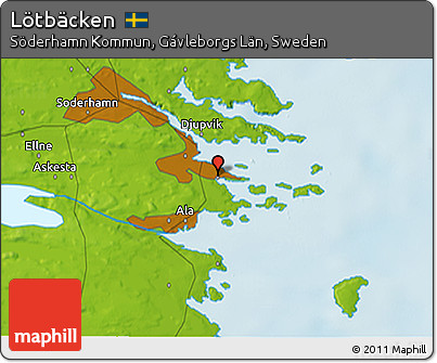 Physical 3D Map of Lötbäcken