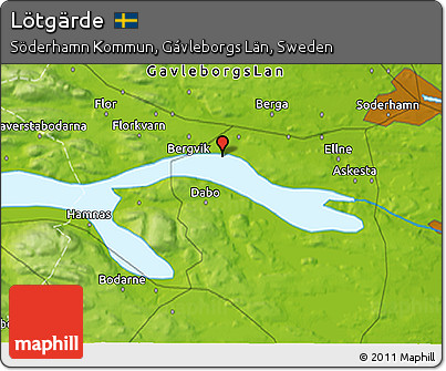 Physical 3D Map of Lötgärde