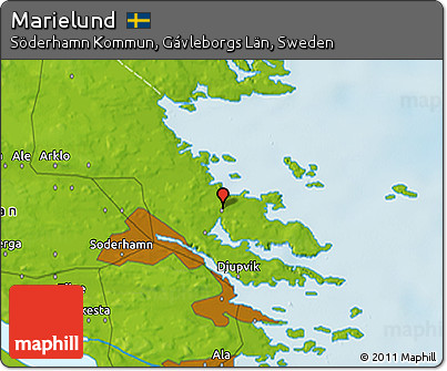 Physical 3D Map of Marielund