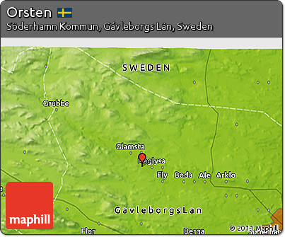 Physical 3D Map of Orsten