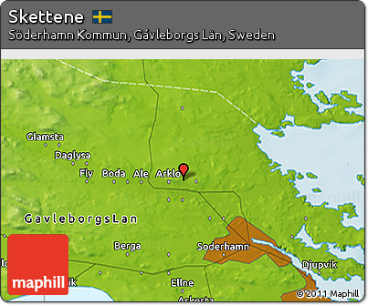 Physical 3D Map of Skettene