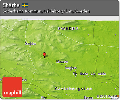 Physical 3D Map of Stärte