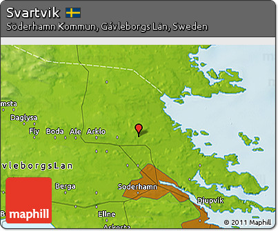 Physical 3D Map of Svartvik