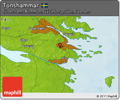 Physical 3D Map of Tönshammar