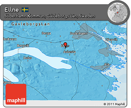 Political 3D Map of Ellne