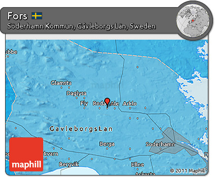 Political 3D Map of Fors