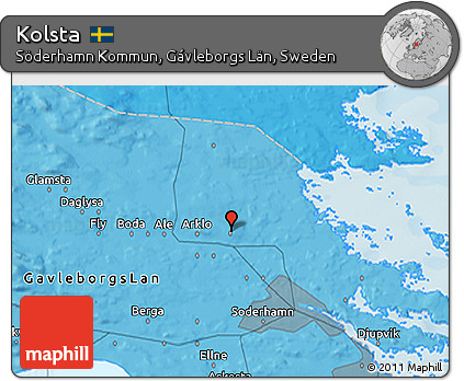 Political 3D Map of Kolsta