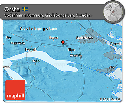 Political 3D Map of Orsta