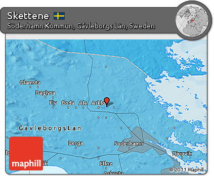 Political 3D Map of Skettene