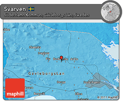 Political 3D Map of Svarven