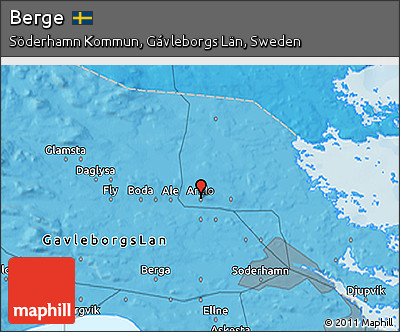 Political 3D Map of Berge