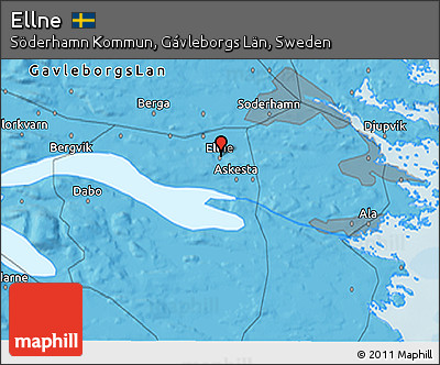 Political 3D Map of Ellne