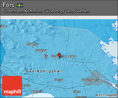 Political 3D Map of Fors