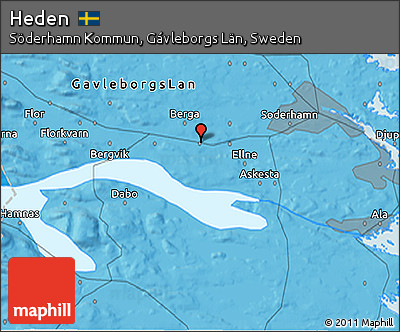 Political 3D Map of Heden