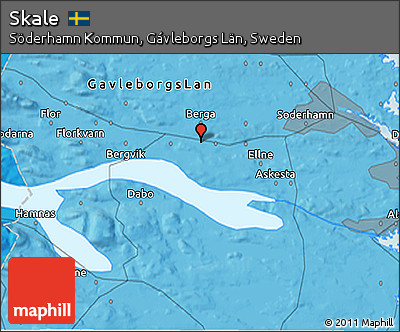 Political 3D Map of Skale